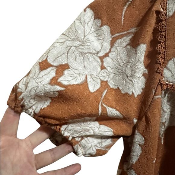 Blu Pepper Floral Tie Knot Mini Dress - Picture 3 of 7